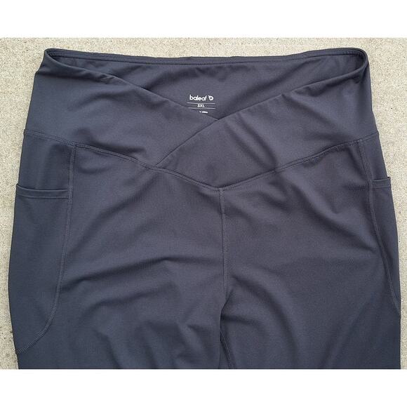 Baleaf Women's Crossover Wide Leg Flare Yoga Pants Leggings Gray Size 3XL - Picture 2 of 7